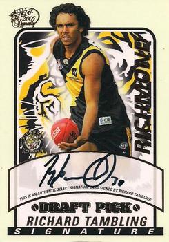 2005 Select Dynasty AFL - Draft Pick Signatures #DS4 Richard Tambling Front